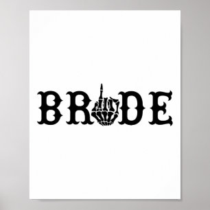 Halloween Wedding Bride Groom Skelett bis zum Tod Poster