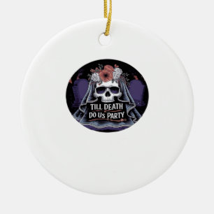Halloween Wedding Spooky Wedding Halloween-Party T Keramik Ornament