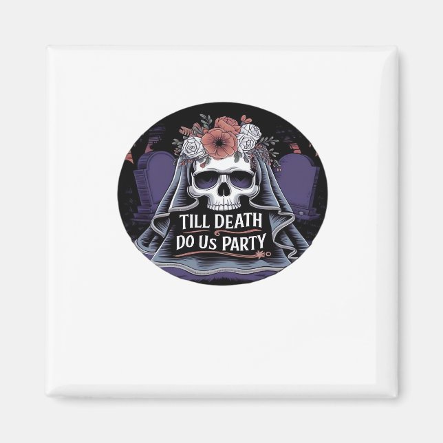 Halloween Wedding Spooky Wedding Halloween-Party T Magnet (Vorne)