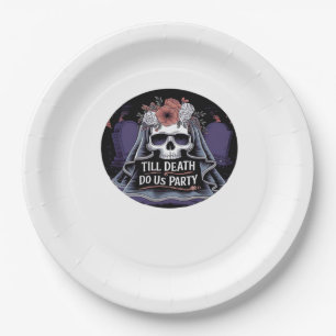 Halloween Wedding Spooky Wedding Halloween-Party T Pappteller