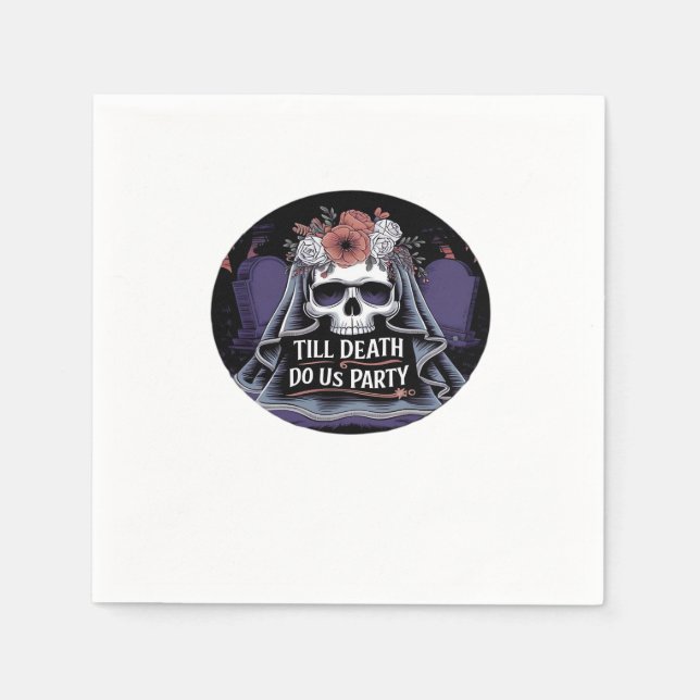 Halloween Wedding Spooky Wedding Halloween-Party T Serviette (Vorderseite)