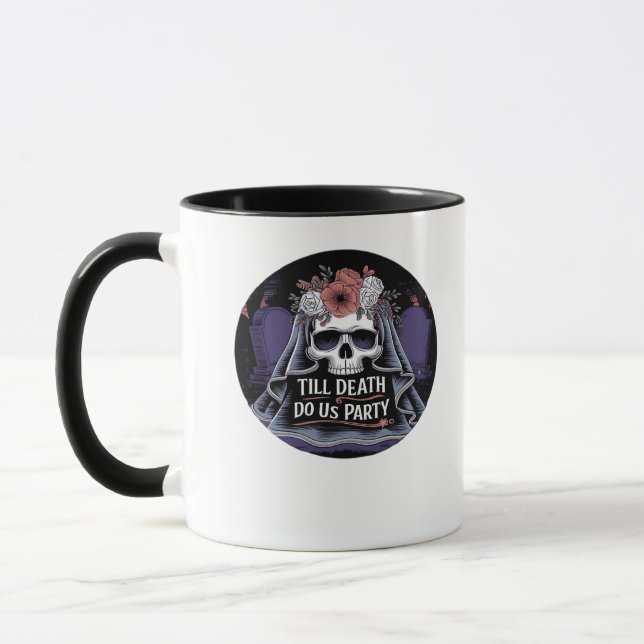 Halloween Wedding Spooky Wedding Halloween-Party T Tasse (Links)