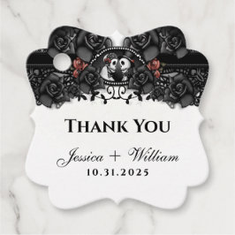 Halloween Wedding Vielen Dank für Ihre Liebesmarke Geschenkanhänger