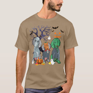Halloween Weimaraner Hund Hexe Beängstigend Hallow T-Shirt