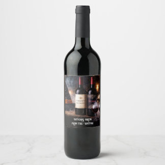 Halloween-Weinlabel Zaubertrank Weinetikett
