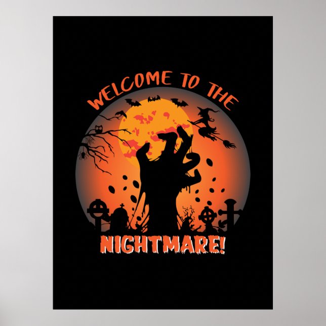 Halloween Welcome To The Nightmare Poster (Vorne)