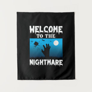 Halloween Welcome To The Nightmare Wandteppich