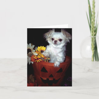Halloween-Welpen-Karte Karte