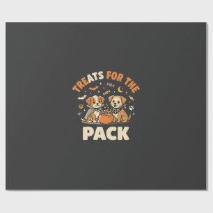 Halloween Welpen Süßigkeiten Crew Geschenkpapier