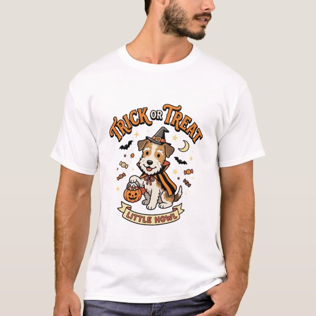 Halloween-Welpen-Trick-Parade T-Shirt (Vorderseite)