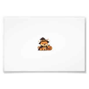 Halloween-Welpenliebe � Kawaii-Hunde-Kunst Klassis Fotodruck