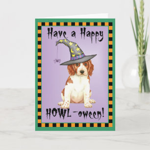 Halloween Welsh Springer Spaniel Karte