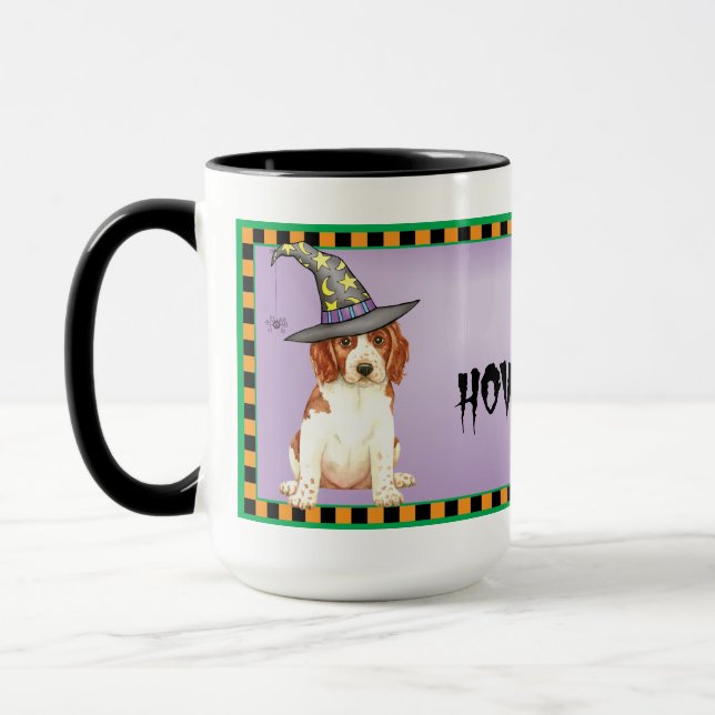 Halloween Welsh Springer Spaniel Tasse (Links)