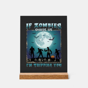 Halloween wenn Zombies uns jagen_1 Acrylschild