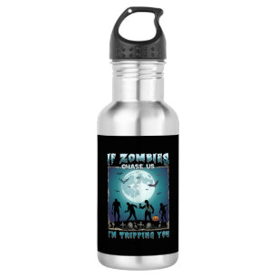 Halloween wenn Zombies uns jagen_1 Edelstahlflasche