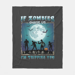 Halloween wenn Zombies uns jagen_1 Fleecedecke