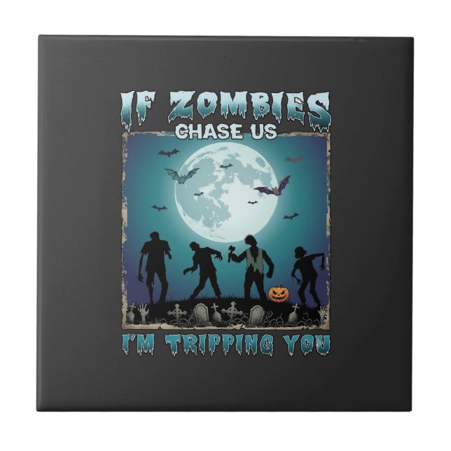Halloween wenn Zombies uns jagen_1 Fliese (Vorderseite)