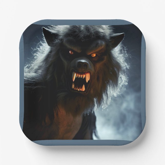 Halloween - Werewolf 1 Pappteller (Vorderseite)