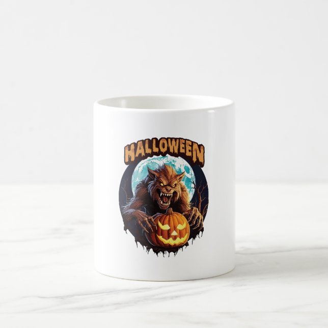 Halloween Werewolf Kaffeetasse (Mittel)
