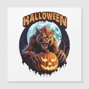 Halloween Werewolf Magnetkarte
