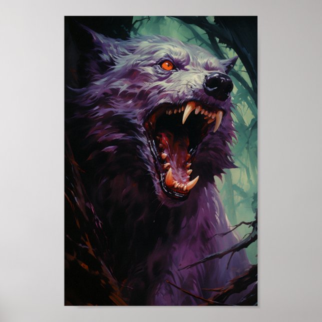 Halloween Werewolf Poster (Vorne)