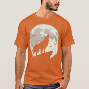 Halloween-Werwolf auf dem Mond Kostüm par T-Shirt