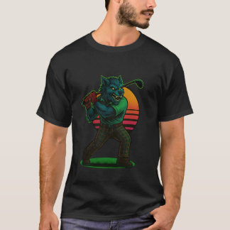 Halloween Werwolf Golfen T-Shirt