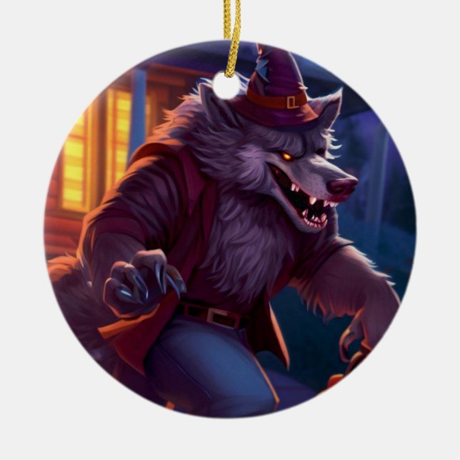 Halloween/Werwolf/Herbst/Herbst Keramik Ornament (Vorne)