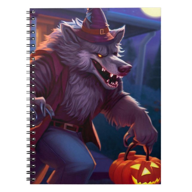 Halloween/Werwolf/Herbst/Herbst Notizblock (Vorderseite)