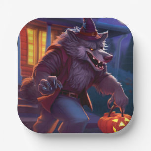 Halloween/Werwolf/Herbst/Herbst Pappteller