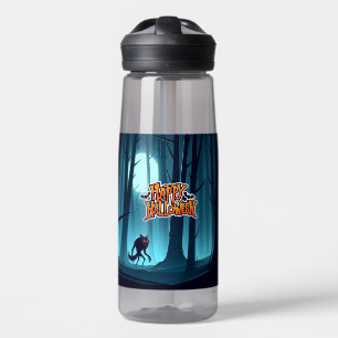 Halloween Werwolf und Kürbis Trinkflasche