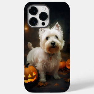 Halloween West Highland White Terrier Pumpkins Case-Mate iPhone 14 Pro Max Hülle