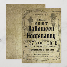 Halloween Western Kostümball Einladung