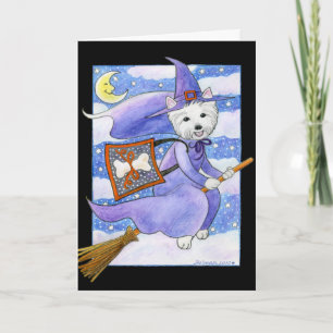 Halloween Westie Dog Karte