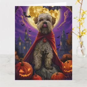 Halloween Wheaten Terrier Vampire Pumpkins Beängst Karte