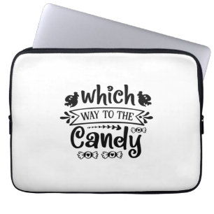 Halloween Which Way To The Candy Birthday Laptopschutzhülle