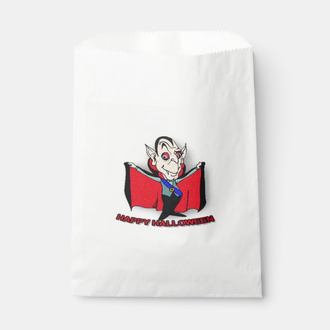 Halloween White Fevor Bags/Vampire Geschenktütchen (Vorderseite)