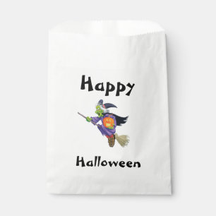 Halloween White Gevor Bags/Fliegerhexe Geschenktütchen