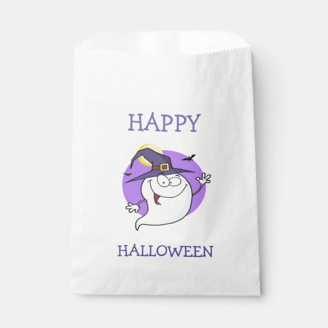 Halloween White Gevor Bags/Ghost Geschenktütchen (Vorderseite)