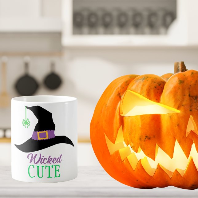 Halloween Wicked Niedlich Hexenhut Kaffeetasse (Von Creator hochgeladen)