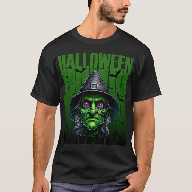 Halloween Wicked Witz T-Shirt (Vorderseite)