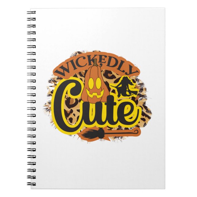 Halloween Wickly Niedlich Notizblock (Vorderseite)