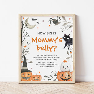 Halloween, wie groß ist Mama's Bauchduschenspiel Poster