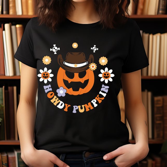 HALLOWEEN WILD WEST HOWDY PUMPKIN COWBOY T-Shirt (Von Creator hochgeladen)