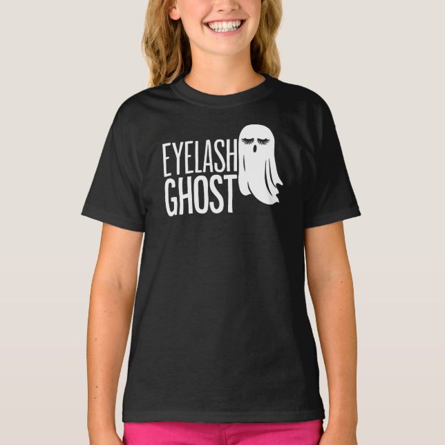 Halloween-Wimperngeist T-Shirt (Vorderseite)