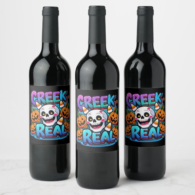 Halloween Wine Labels - Spooky Party Drink Sticker Weinetikett (Flaschen)
