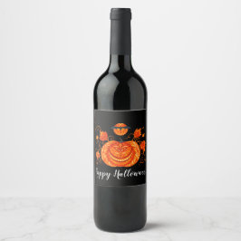 Halloween Wine Weinetikett