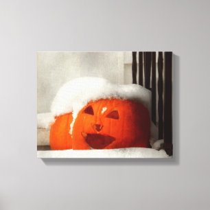 Halloween - Winter - mir ist kalt Leinwanddruck