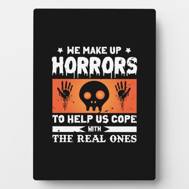 Halloween Wir machen Horror Fotoplatte (Vorderseite)