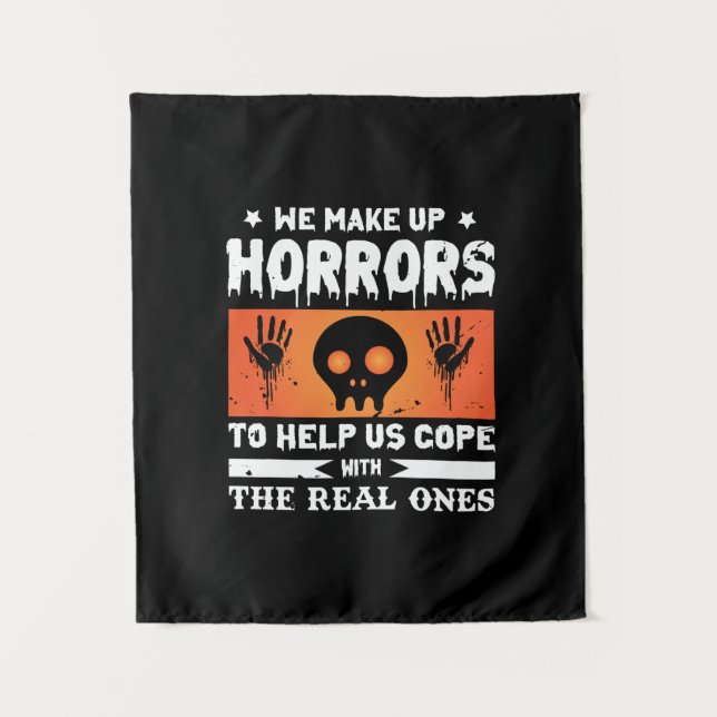 Halloween Wir machen Horror Wandteppich (Vorderseite)